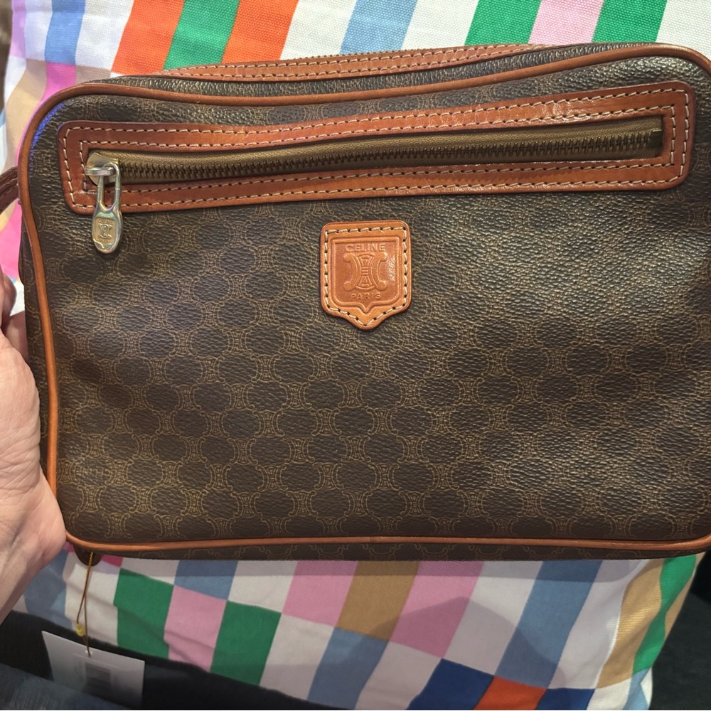 Celine Brown Monogram Clutch